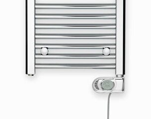 Электрический радиатор для ванной Zehnder Aura PBECZ-080-40/MQ, 80x40см, цвет хромированный цена и информация | Полотенцесушители | hansapost.ee