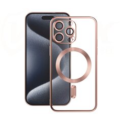 Vmax Electroplating Mag TPU case for iPhone 15 Plus 6,7" gold rose цена и информация | Чехлы для телефонов | hansapost.ee