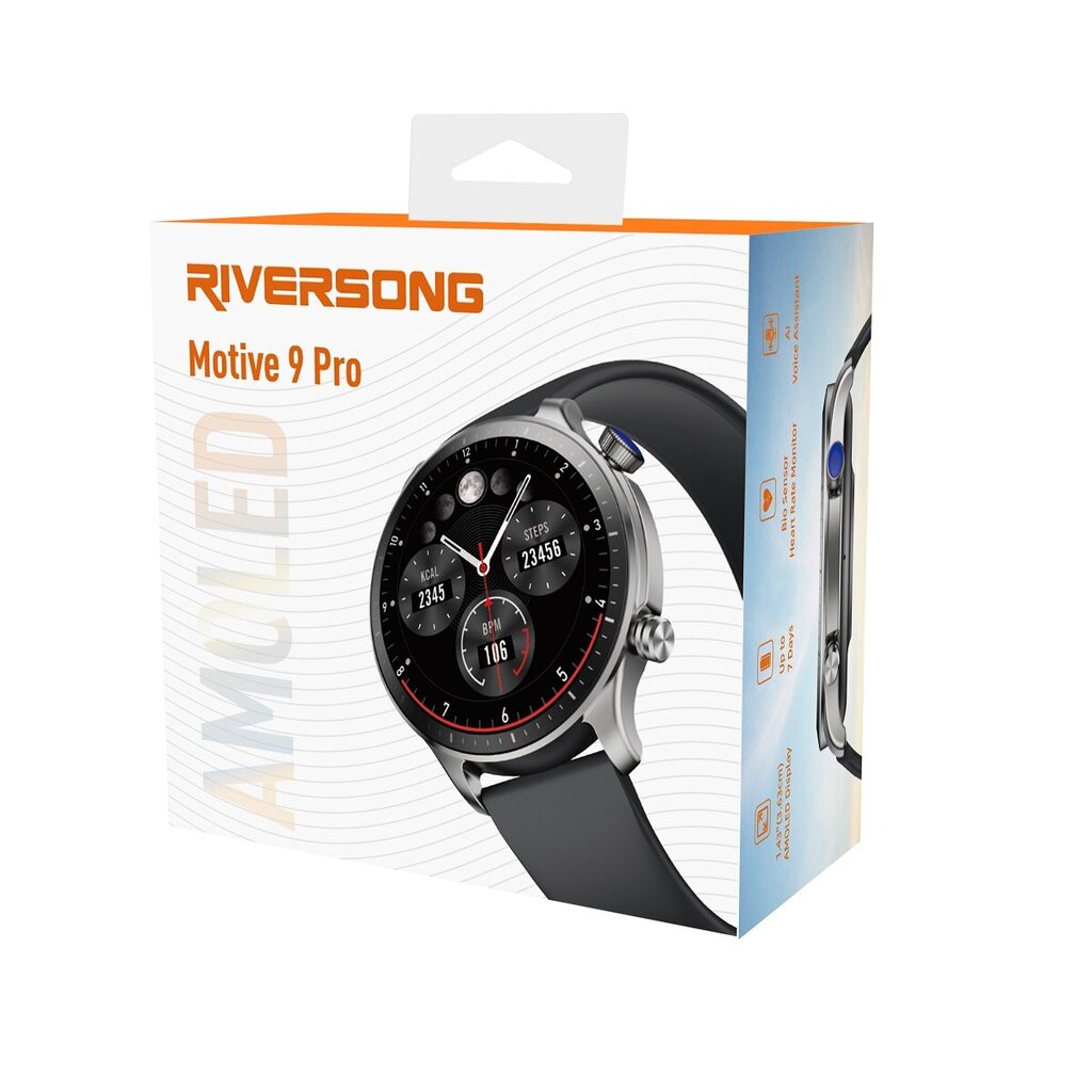 Riversong Motive 9 Pro SW901 Titanium Silver цена и информация | Nutikellad, laste nutikellad | hansapost.ee