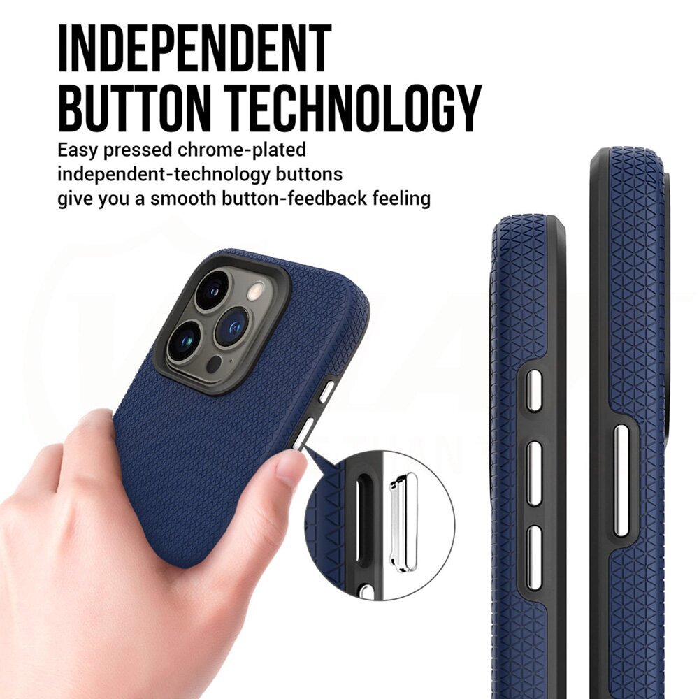 Vmax Triangle Case for iPhone 15 6,1" navy blue hind ja info | Telefonide kaitsekaaned ja -ümbrised | hansapost.ee