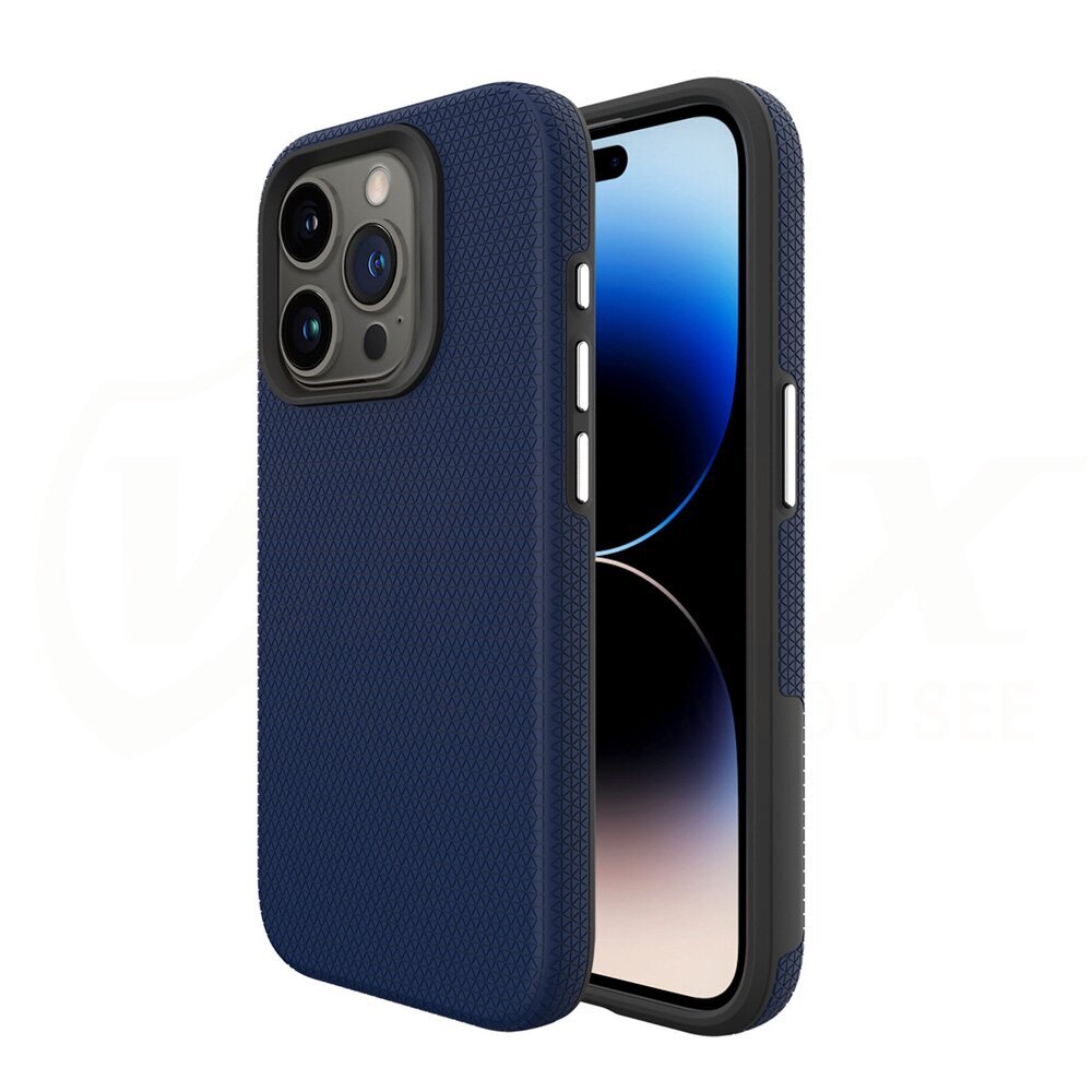 Vmax Triangle Case for iPhone 15 6,1" navy blue цена и информация | Telefonide kaitsekaaned ja -ümbrised | hansapost.ee