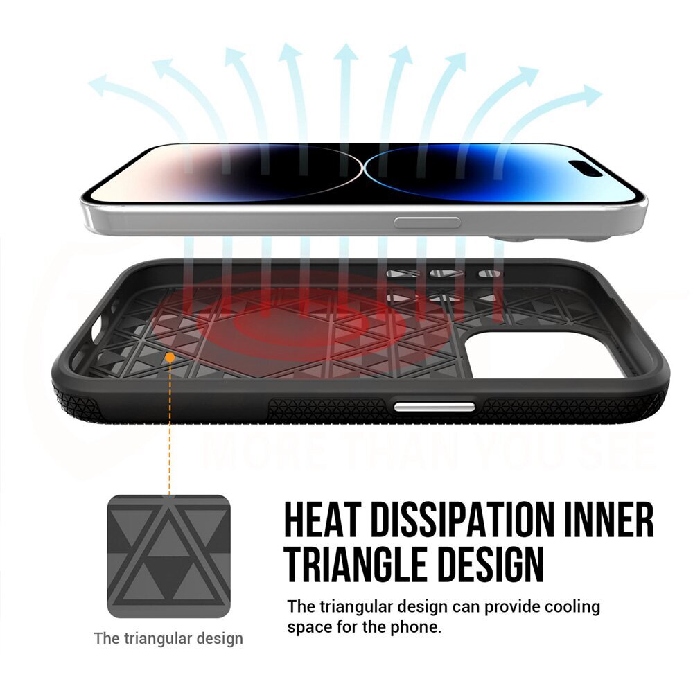 Vmax Triangle Case for Samsung Galaxy S23 black цена и информация | Telefonide kaitsekaaned ja -ümbrised | hansapost.ee