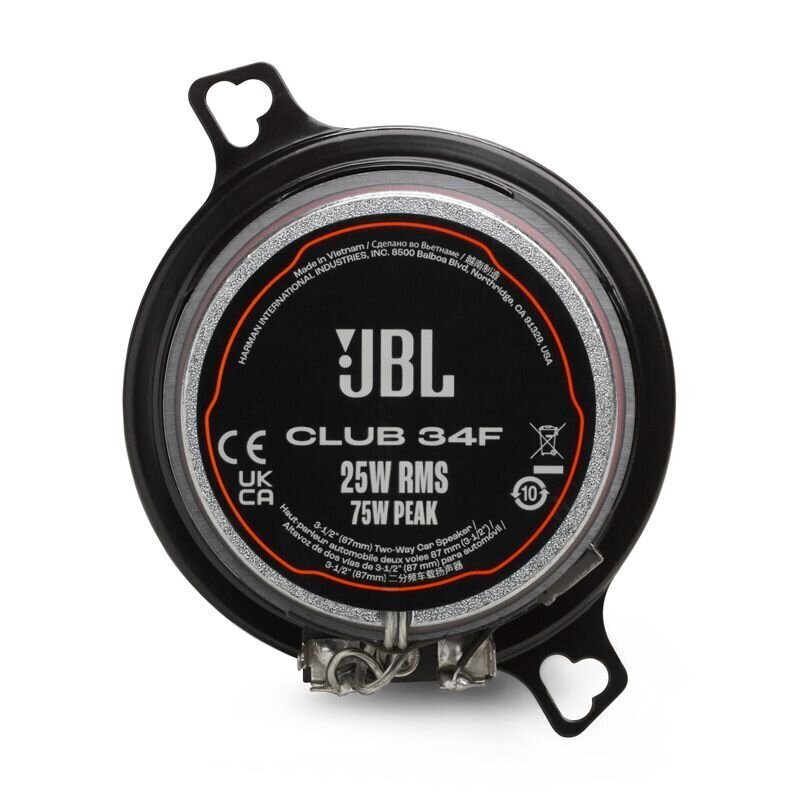 JBL Club 34F SPKCB34F, must цена и информация | Autokõlarid | hansapost.ee