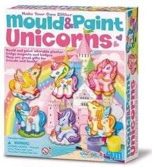 Творческий набор для изготовления магнитиков 4M Mould & Paint Unicorn цена и информация | Развивающие игрушки для детей | hansapost.ee