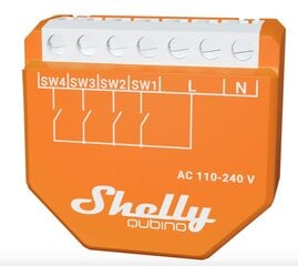 Digitaalsisendi kontroller Wifi Shelly Qubino Wave i4 hind ja info | Valvesüsteemid, kontrollerid | hansapost.ee