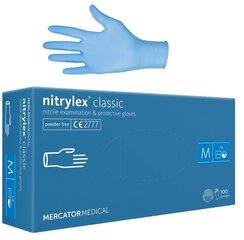 Nitriilkindad MERCATOR Nitrylex Classic M, 100 tk. hind ja info | Esmaabi | hansapost.ee