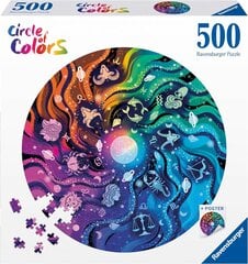 Ravensburger пазл на 500 элементов Circle of Colours - Mushrooms цена и информация | Пазлы | hansapost.ee