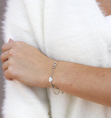 Beneto Нежный серебряный браслет с символикой AGB635/21 цена и информация | Женские браслеты | hansapost.ee