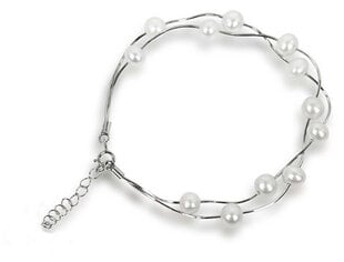 JwL Luxury Pearls Нежный браслет из натурального белого жемчуга JL0174 цена и информация | Женские браслеты | hansapost.ee