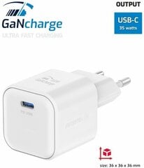 Swissten Зарядное устройство GaN USB-C 35W PD цена и информация | Зарядные устройства для телефонов | hansapost.ee