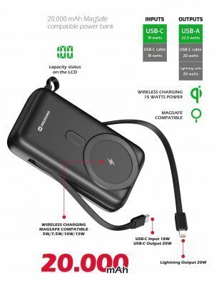 Swissten Mag, 20000 mAh hind ja info | Akupangad | hansapost.ee