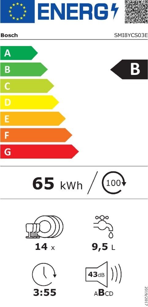 Bosch Serie 8 SMI8YCS03E цена и информация | Nõudepesumasinad | hansapost.ee