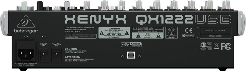 Behringer QX1222USB hind ja info | DJ puldid ja helipuldid | hansapost.ee