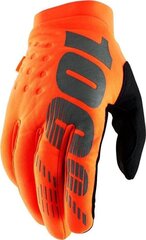Перчатки велосипедные 100%, размер L, оранжевый цвет цена и информация | Велосипедные перчатки | hansapost.ee