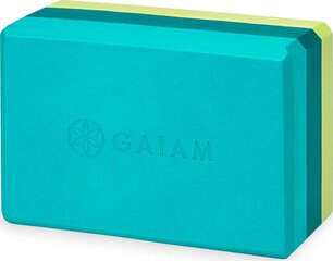 Блок для йоги Gaiam 59181, синий цена и информация | Товары для йоги | hansapost.ee