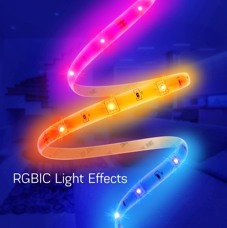 Nutikas digitaalne RGB IC Wifi Led-riba F4, 5 m, 24W, Tuya / Smart Life цена и информация | Valgusribad ja LED ribad | hansapost.ee