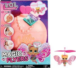 Lendav nukk LOL Surprise! Magic Flyers - Flutter Star, heleroosa hind ja info | Mänguasjad tüdrukutele | hansapost.ee