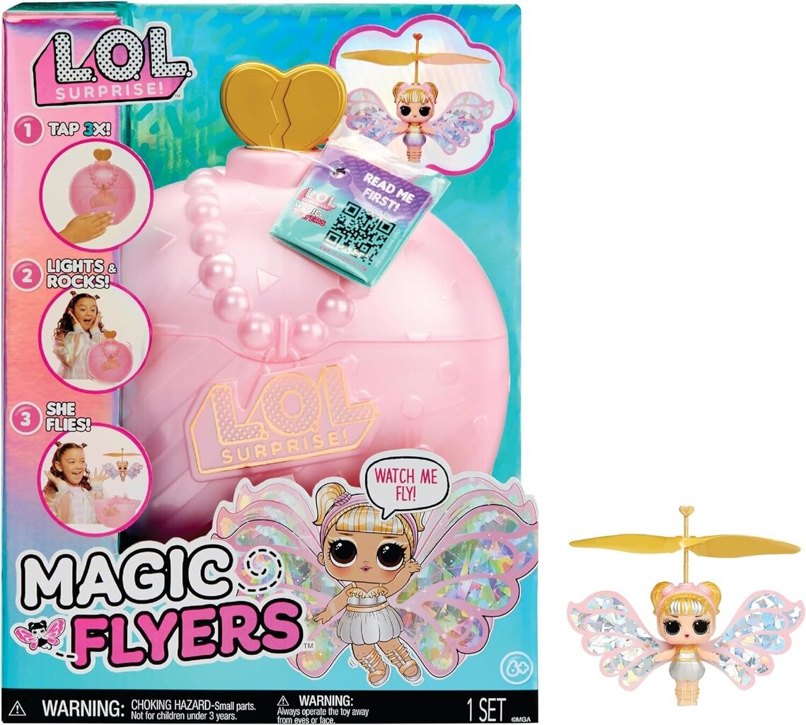Lendav nukk LOL Surprise! Magic Flyers - Sky Starling, pehme roosa цена и информация | Mänguasjad tüdrukutele | hansapost.ee