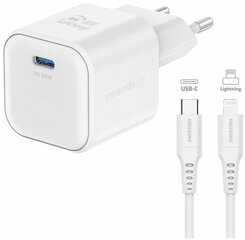 Swissten 3арядное устройство GaN USB-C 20W PD / USB-A 18W Q цена и информация | Зарядные устройства для телефонов | hansapost.ee