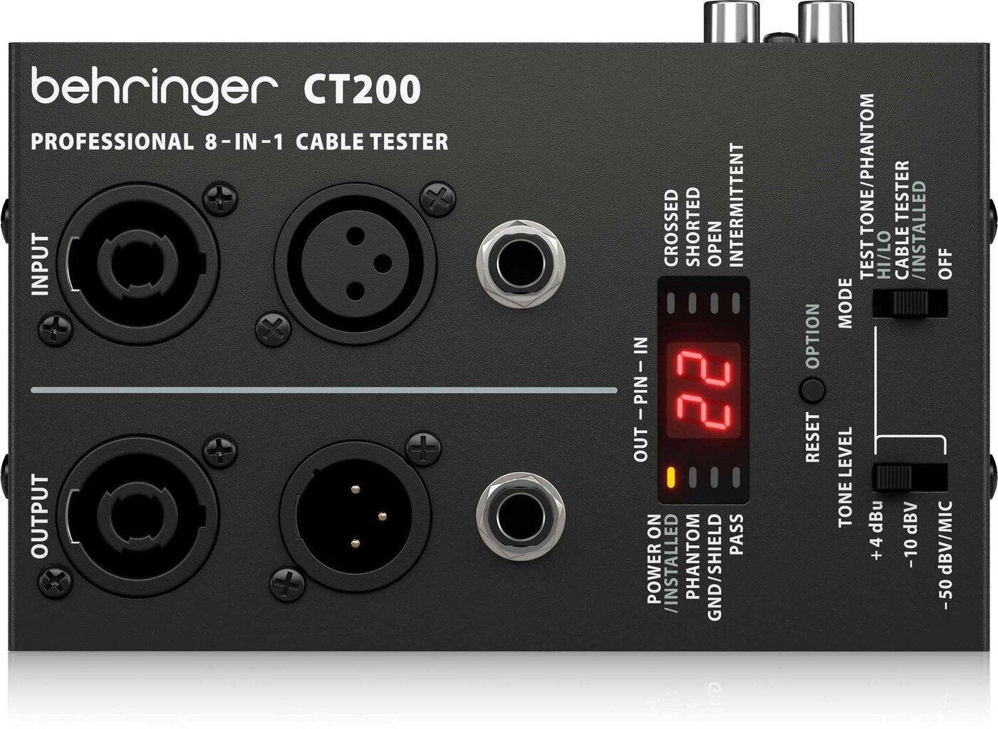 Kaabli tester Behringer CT200 hind ja info | Juhtmed ja kaablid | hansapost.ee