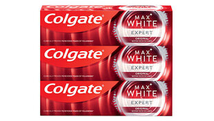 Valgendav hambapasta Max White Expert Original, 3 x 75 ml hind ja info | Colgate Parfüümid, lõhnad ja kosmeetika | hansapost.ee