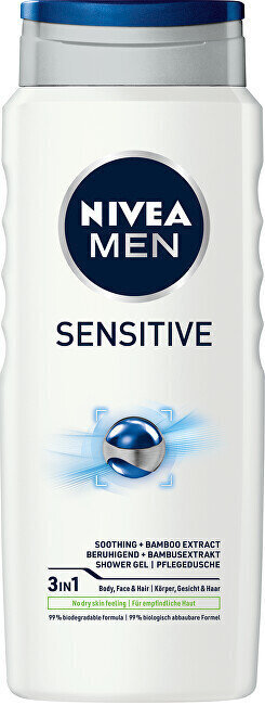 Dušigeel meestele Men Sensitive, 2 x 500 ml hind ja info | Dušigeelid, õlid | hansapost.ee