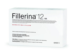 Näo ampullid Fillerina Densifying Filler Grade 5, 2 x 30 ml цена и информация | Сыворотки для лица, масла | hansapost.ee