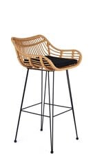 Комплект из 2-х барных стульев Halmar H105, коричневый/черный цена и информация | Стулья для кухни и столовой | hansapost.ee