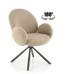 Комплект из 2-х стульев Halmar K498, песочный/черный цена и информация | Стулья для кухни и столовой | hansapost.ee