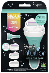 Raseerija naistele Intuition Sensitive + 3 vahetatavat pead hind ja info | Wilkinson Sword Parfüümid, lõhnad ja kosmeetika | hansapost.ee