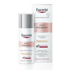 Jumestuskreem Eucerin Anti-Pigment Day SPF30 Tinted Medium, 50 ml цена и информация | Пудры, базы под макияж | hansapost.ee