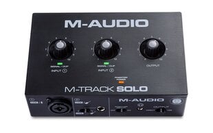 M-AUDIO M-Track Solo USB Аудиоинтерфейс Предварительный усилитель Crystal 16 бит 48 кГц Черный цена и информация | Принадлежности для музыкальных инструментов | hansapost.ee