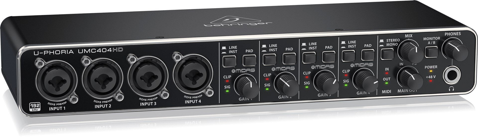 Behringer UMC404HD salvestusheli liides hind ja info | Muusikainstrumentide tarvikud | hansapost.ee