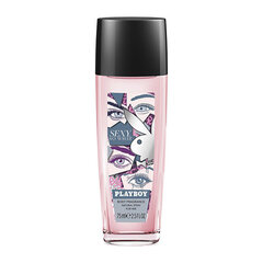 Pihustatav deodorant Playboy Sexy So What, 75 ml hind ja info | Playboy Parfüümid, lõhnad ja kosmeetika | hansapost.ee