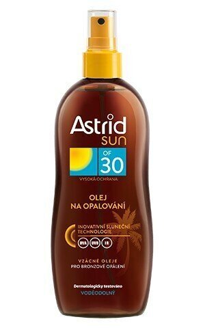 Päevitusõli Astrid Sun SPF30, 200 ml hind ja info | Isepruunistavad kreemid | hansapost.ee