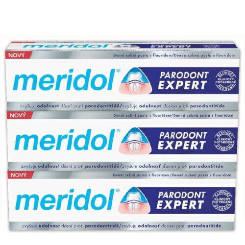 Hambapasta Meridol Paradont Expert, 3 x 75 ml hind ja info | Hambaharjad, hampapastad ja suuloputusvedelikud | hansapost.ee