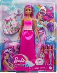 Mattel Barbie: нарядная кукла, хвост и юбка русалки (HLC28) цена и информация | Игрушки для девочек | hansapost.ee