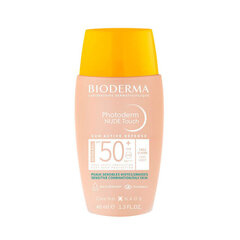 Päikesekreem Bioderma Photoderm Nude Touch SPF50+ Very Light, 40ml hind ja info | Päikesekaitse ja päevitusjärgsed kreemid | hansapost.ee