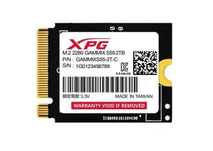 Adata XPG Gammix S55 (SGAMMIXS55-2T-C) цена и информация | Внутренние жёсткие диски (HDD, SSD, Hybrid) | hansapost.ee
