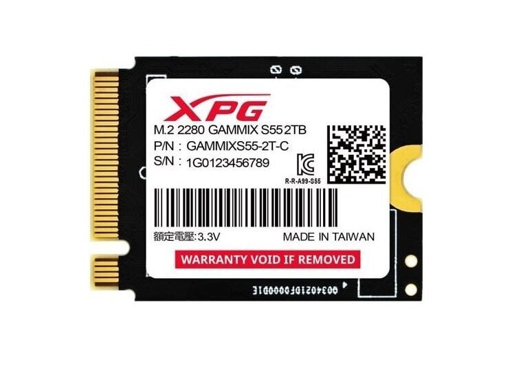 Adata XPG Gammix S55 (SGAMMIXS55-2T-C) цена и информация | Sisemised kõvakettad | hansapost.ee