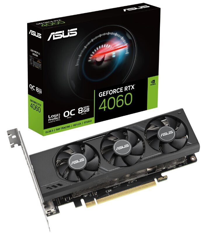 Asus GeForce RTX 4060 LP BRK OC Edition (RTX4060-O8G-LP-BRK) hind ja info | Videokaardid | hansapost.ee