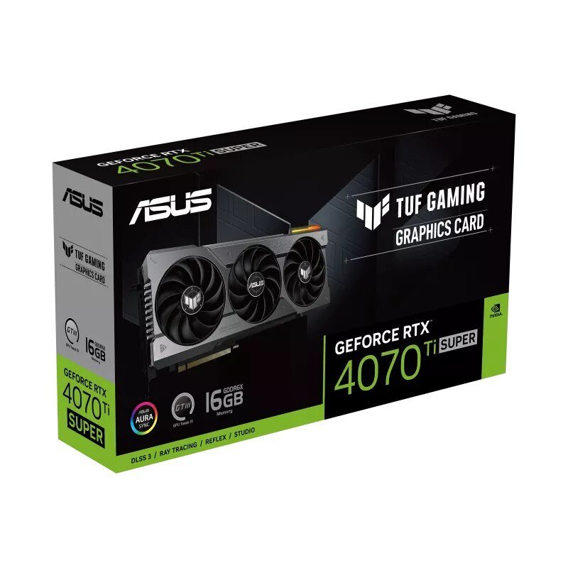 Asus TUF Gaming GeForce RTX 4070 Ti Super (TUF-RTX4070TIS-16G-GAMING) hind ja info | Videokaardid | hansapost.ee