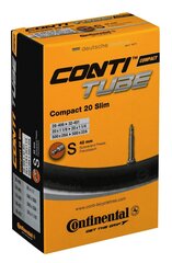 Sisekumm Continental Compact 20", must hind ja info | Jalgratta sisekummid ja rehvid | hansapost.ee