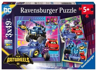 Pusle Ravensburger Batwheels, 3x49 tk hind ja info | Pusled lastele ja täiskasvanutele | hansapost.ee