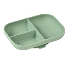 Тарелка с клейким дном Beaba, зеленая цена и информация | Детская посуда, контейнеры для молока и еды | hansapost.ee