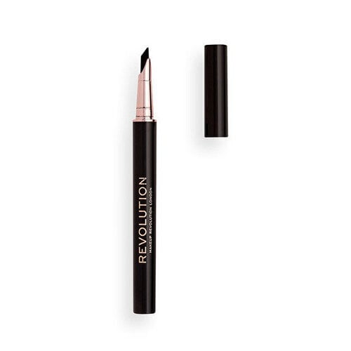 Silmalainer Makeup Revolution Flick and Go Black, 1.2ml price and information | Lauvärvid, ripsmetušid ja silmapliiatsid | hansapost.ee