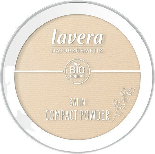 Kompaktpuuder Lavera Satin Compact Powder Medium 02, 9,5 g hind ja info | Jumestuskreemid ja puudrid | hansapost.ee
