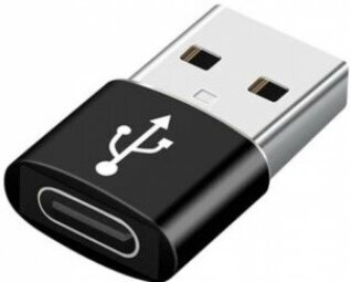 Adapter Gembird USB AM to Type-C Female Black цена и информация | USB adapterid ja jagajad | hansapost.ee