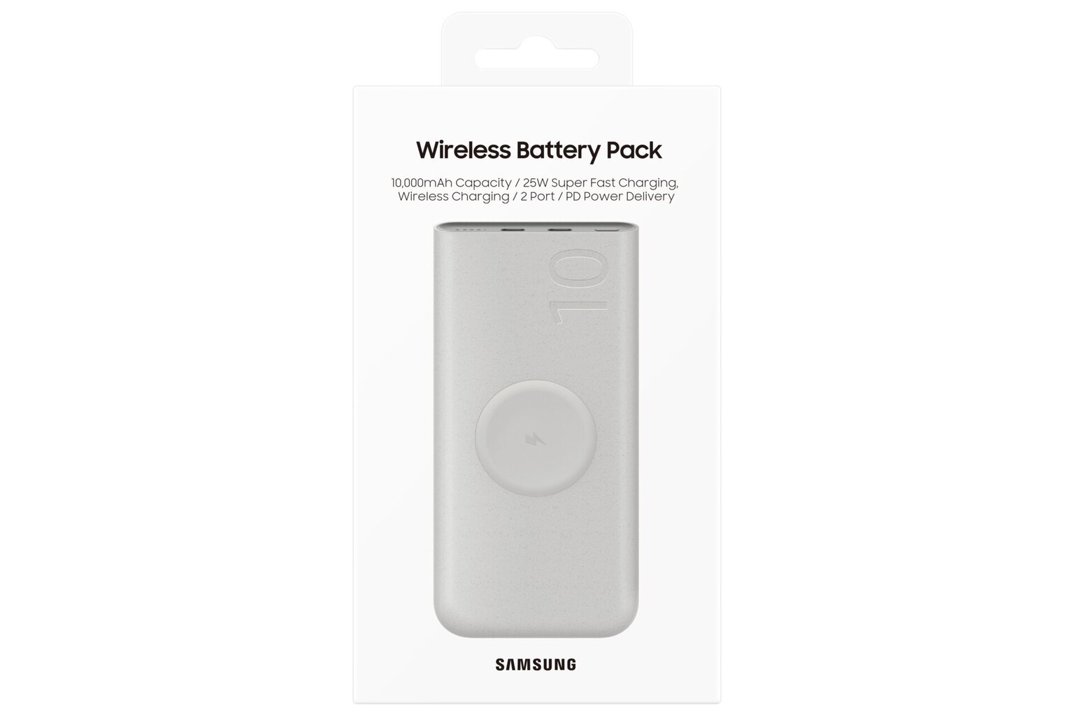 EB-U2510XUEGEU Samsung 10Ah Wireless Battery Pack (SFC 25W), Beige цена и информация | Akupangad | hansapost.ee