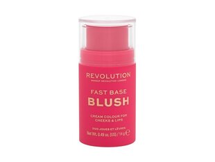 Põsepuna Makeup Revolution Fast Base Blush Stick Rose, 14 g hind ja info | Päikesepuudrid ja põsepunad | hansapost.ee